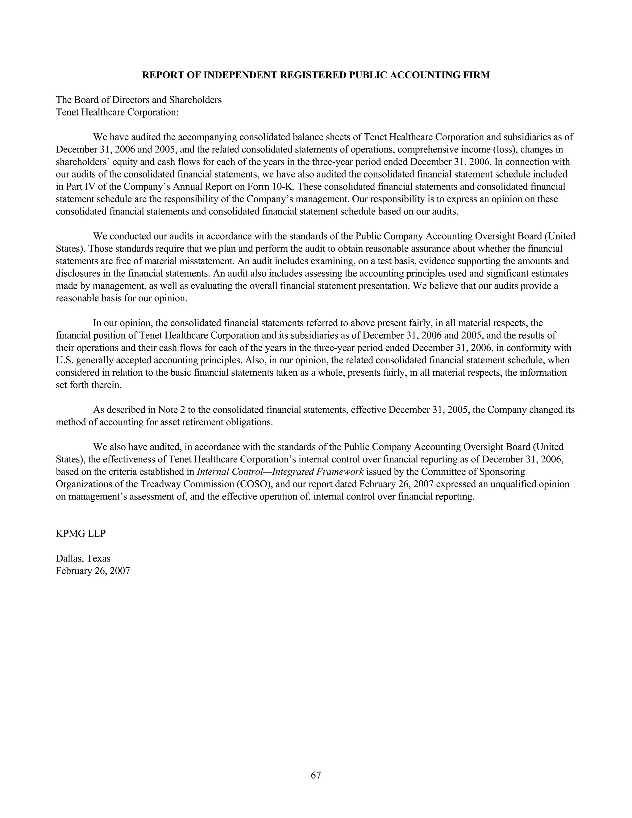 tenet healthcare CY0610KFINAL