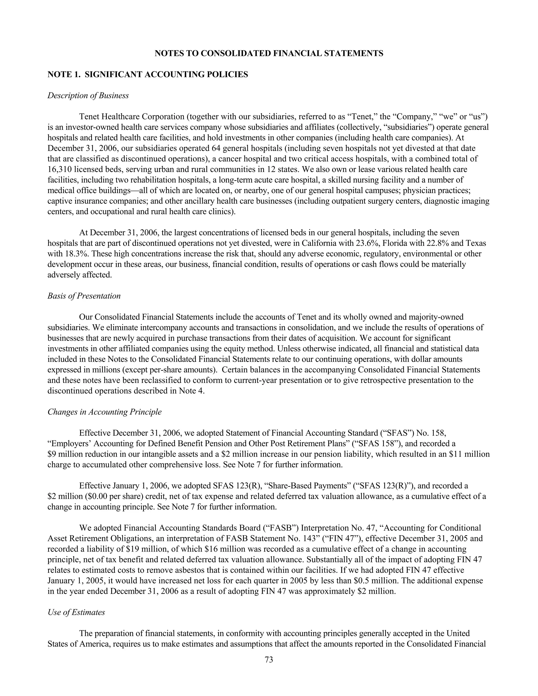 tenet healthcare CY0610KFINAL