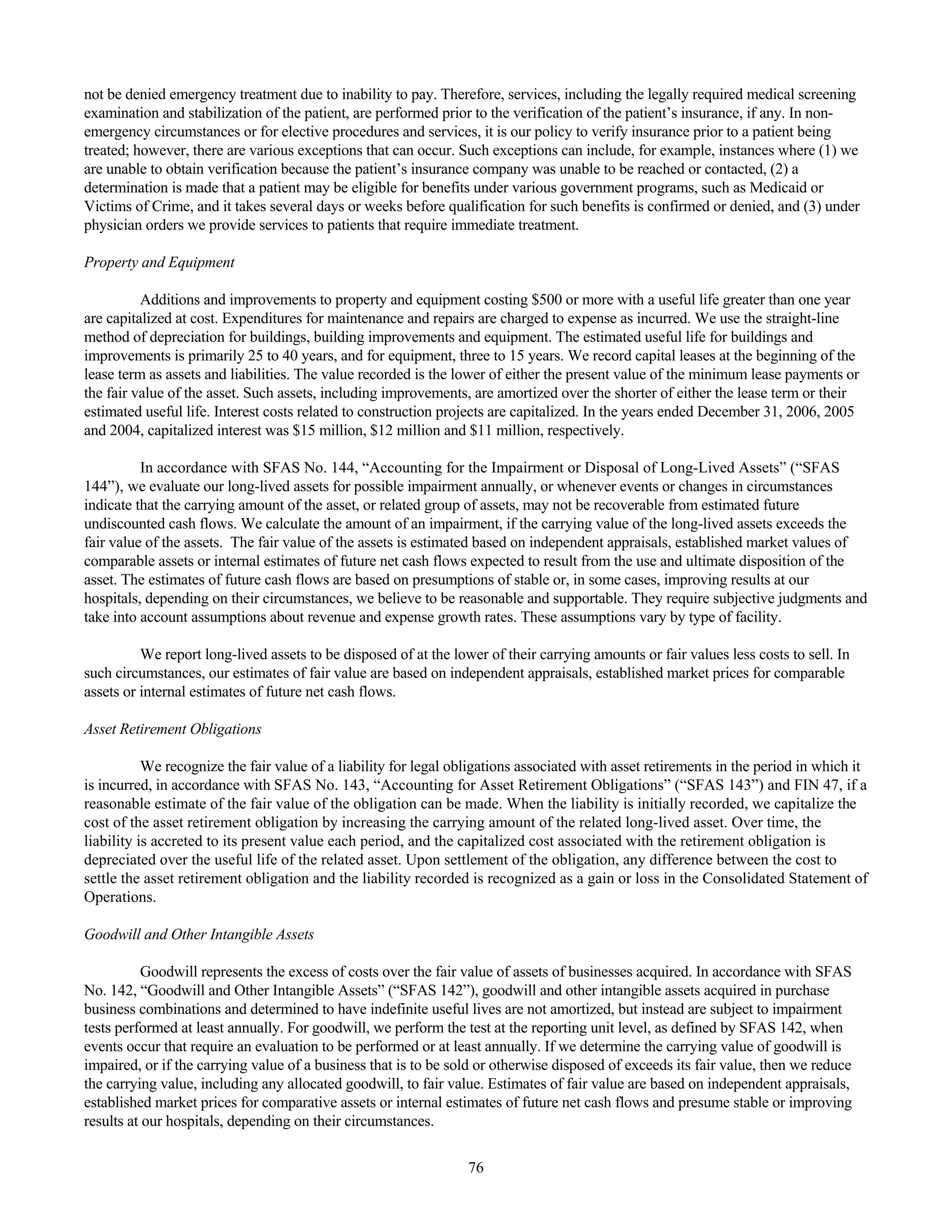 tenet healthcare CY0610KFINAL