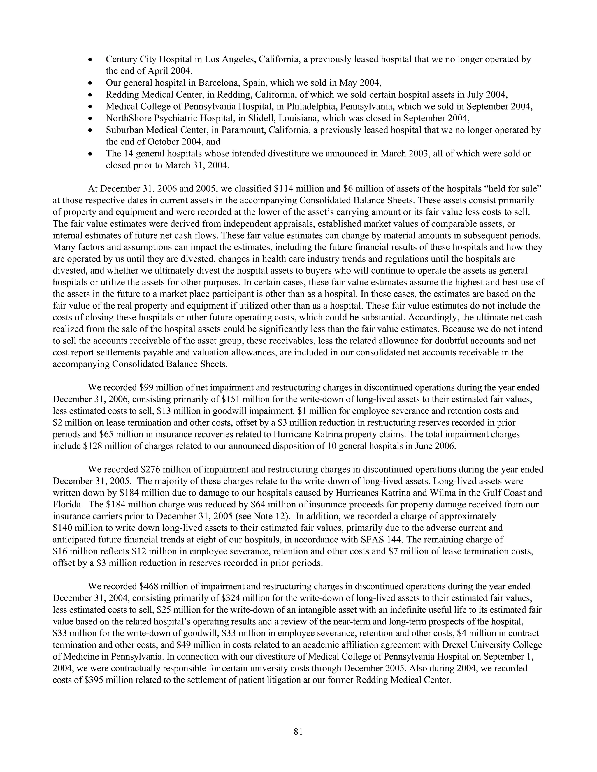 tenet healthcare CY0610KFINAL