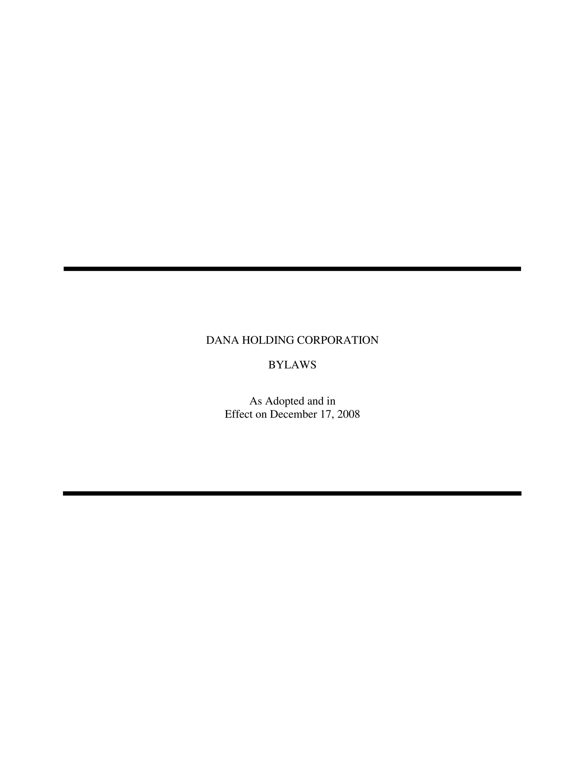 dana holdings Bylaws2_Dec08