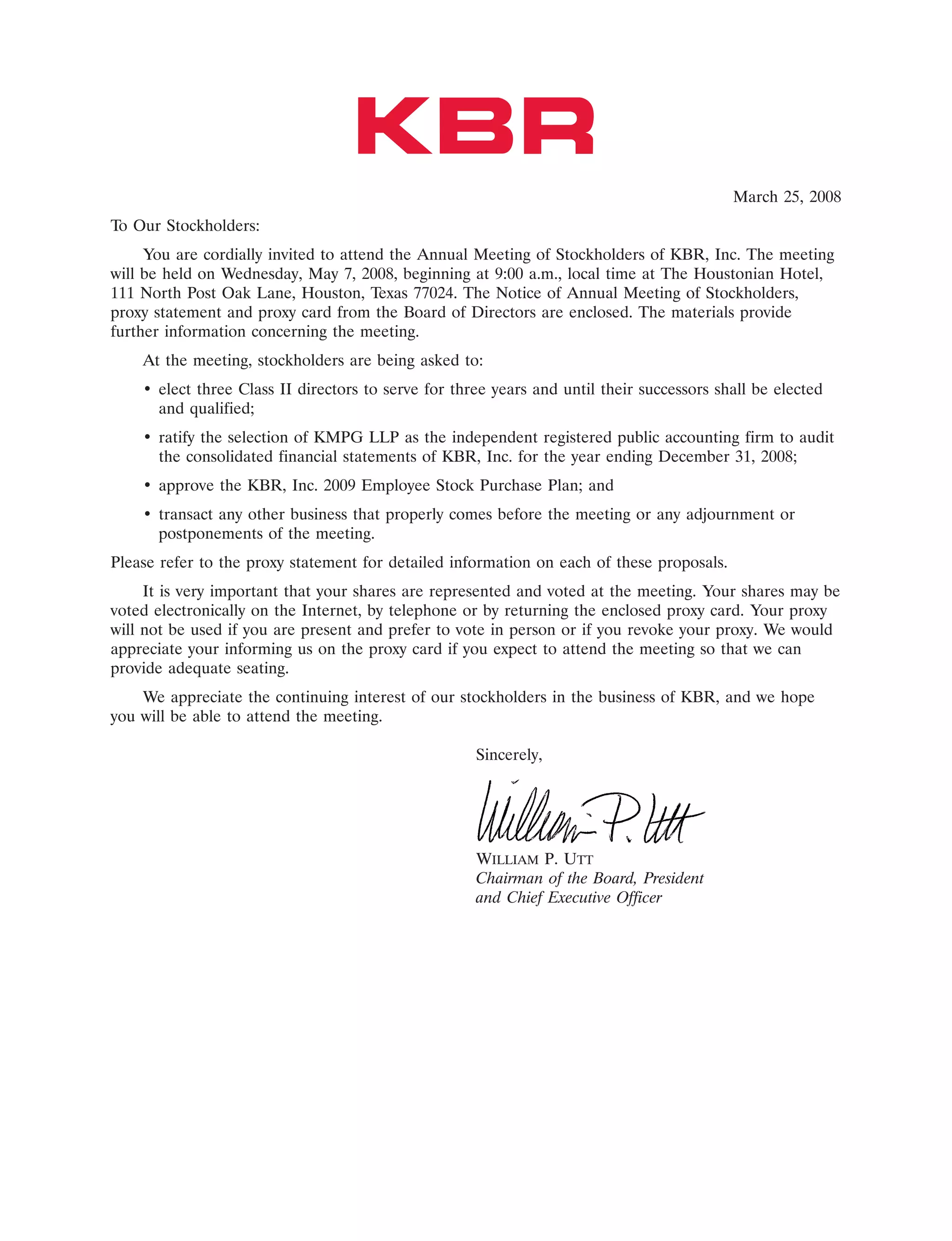 KBR2008ProxyStatement