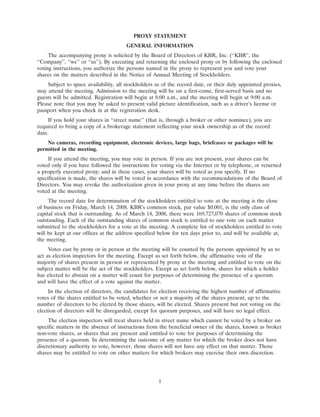 KBR2008ProxyStatement