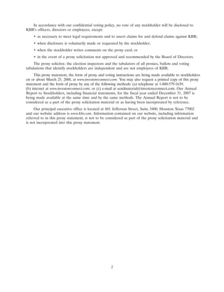 KBR2008ProxyStatement
