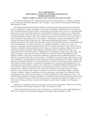 SLM CorpSupplemental3Qtr08BOW71210BOW004_BITS_N