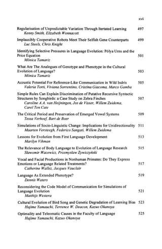Counterpart Language The Evolution Of Language Andrew D M Smith Marieke Schouwstra | PDF