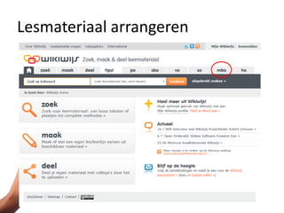 Lesmateriaal arrangeren
 