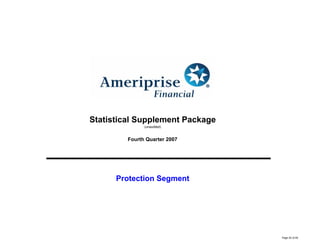 ameriprise 4Q07_Supplement