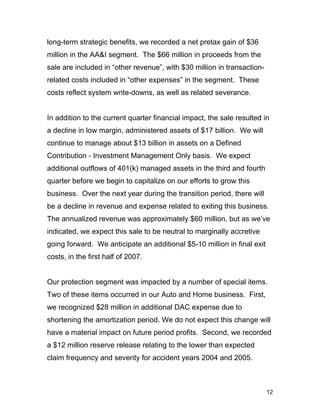 ameriprise TalkingPoints_2Q06