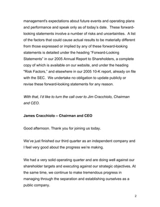 ameriprise TalkingPoints_2Q06