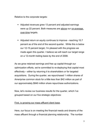 ameriprise TalkingPoints_2Q06