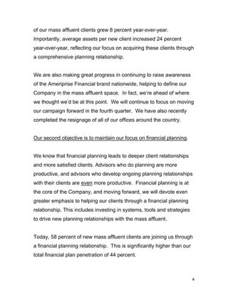 ameriprise TalkingPoints_2Q06