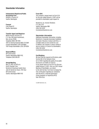 nordstrom AnnualReport2006