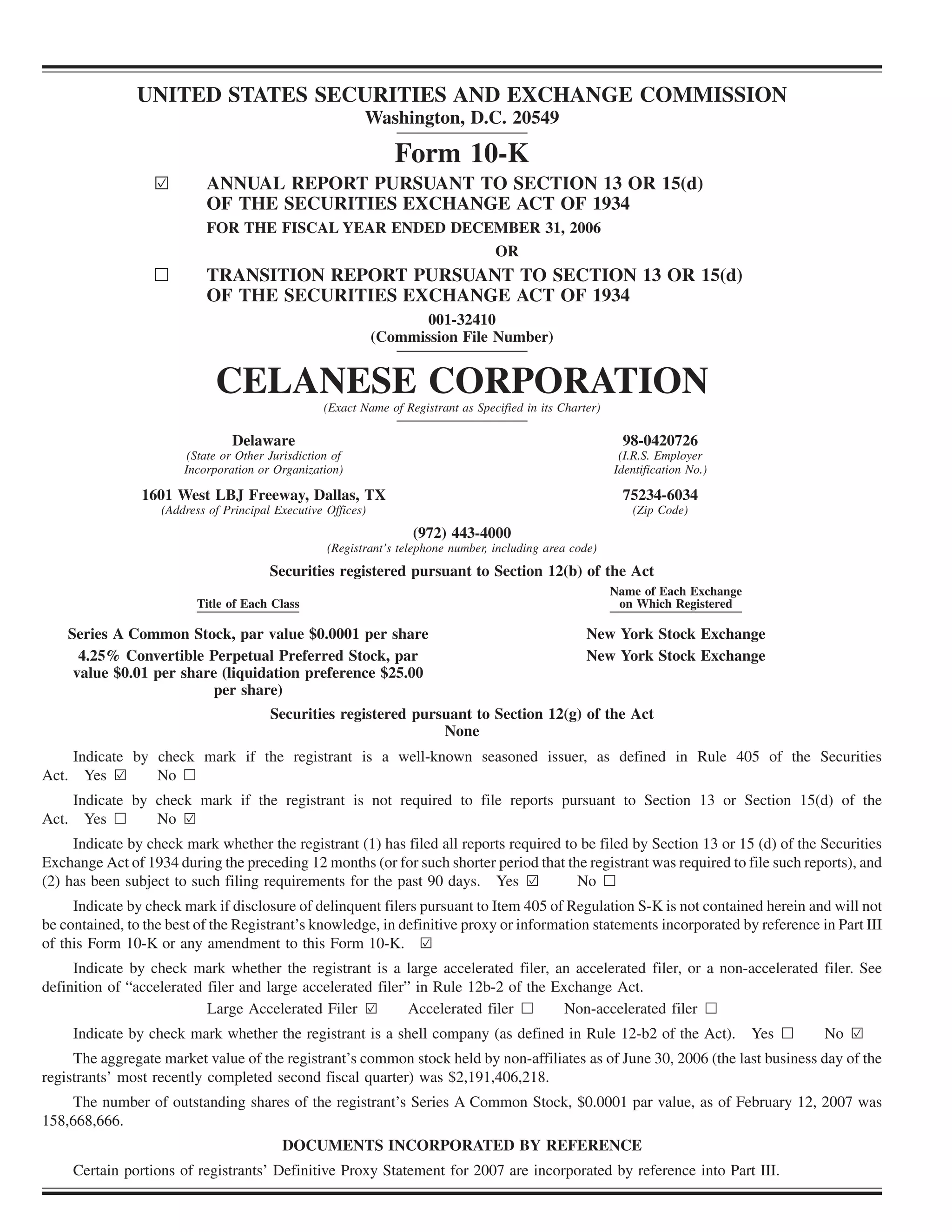 celanese 10-k-2006