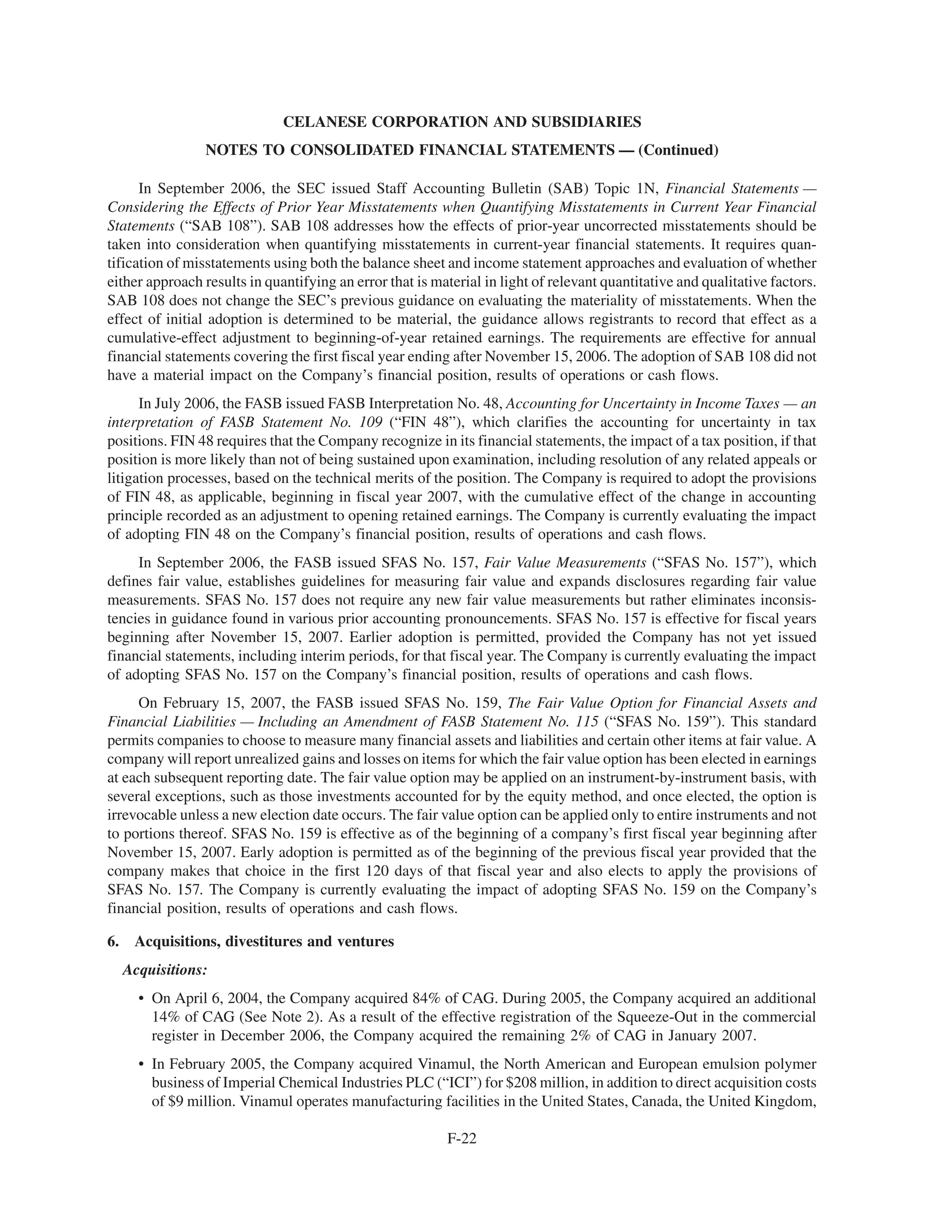 celanese 10-k-2006