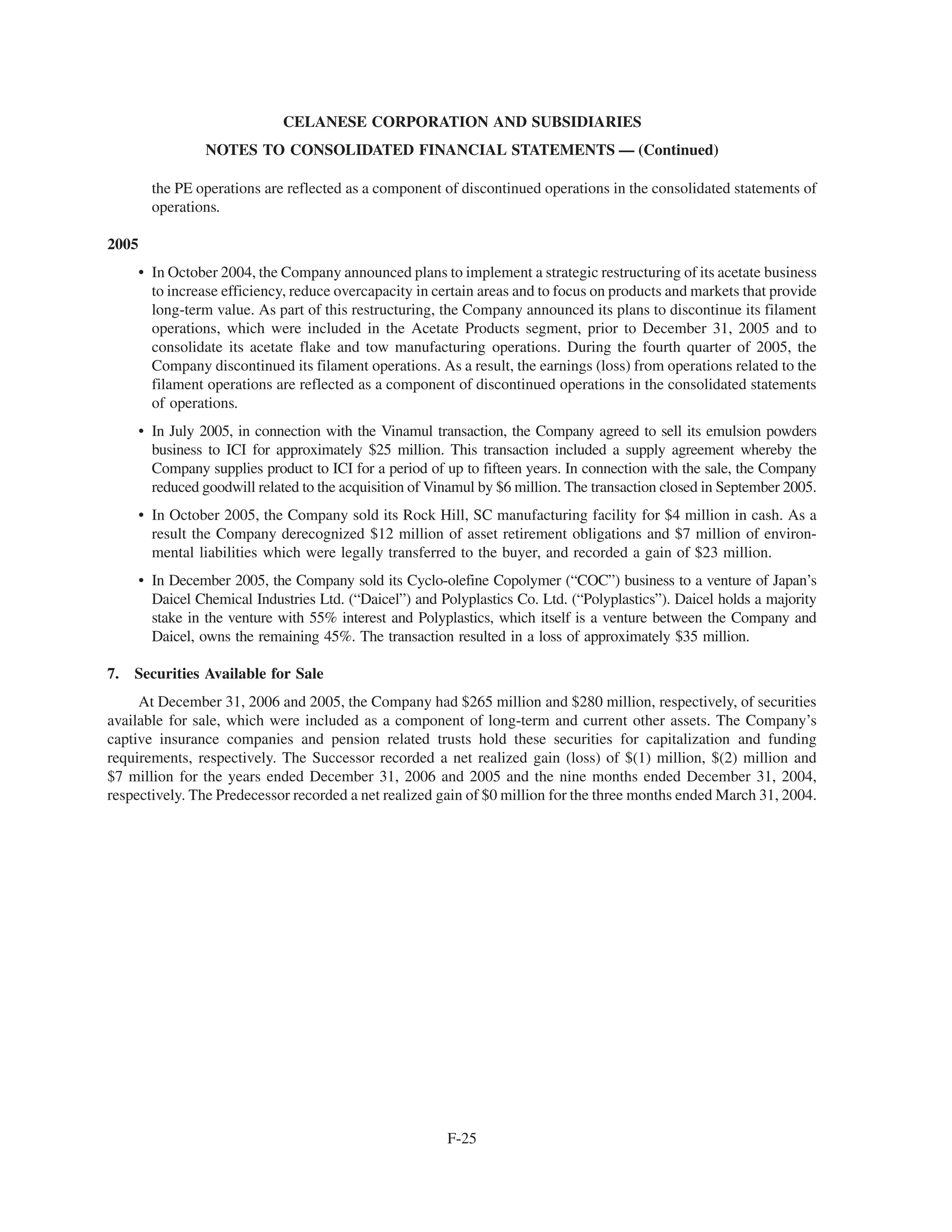 celanese 10-k-2006