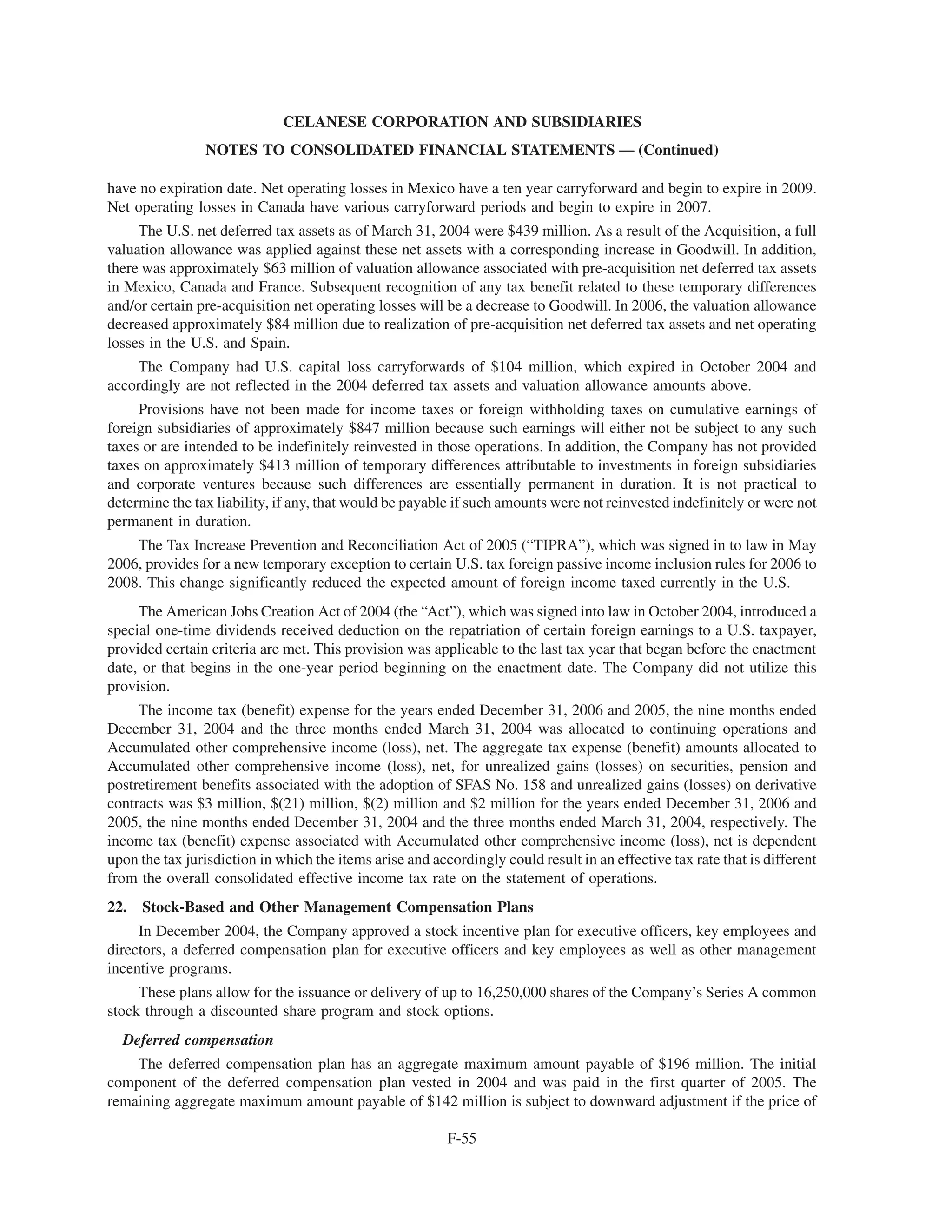 celanese 10-k-2006