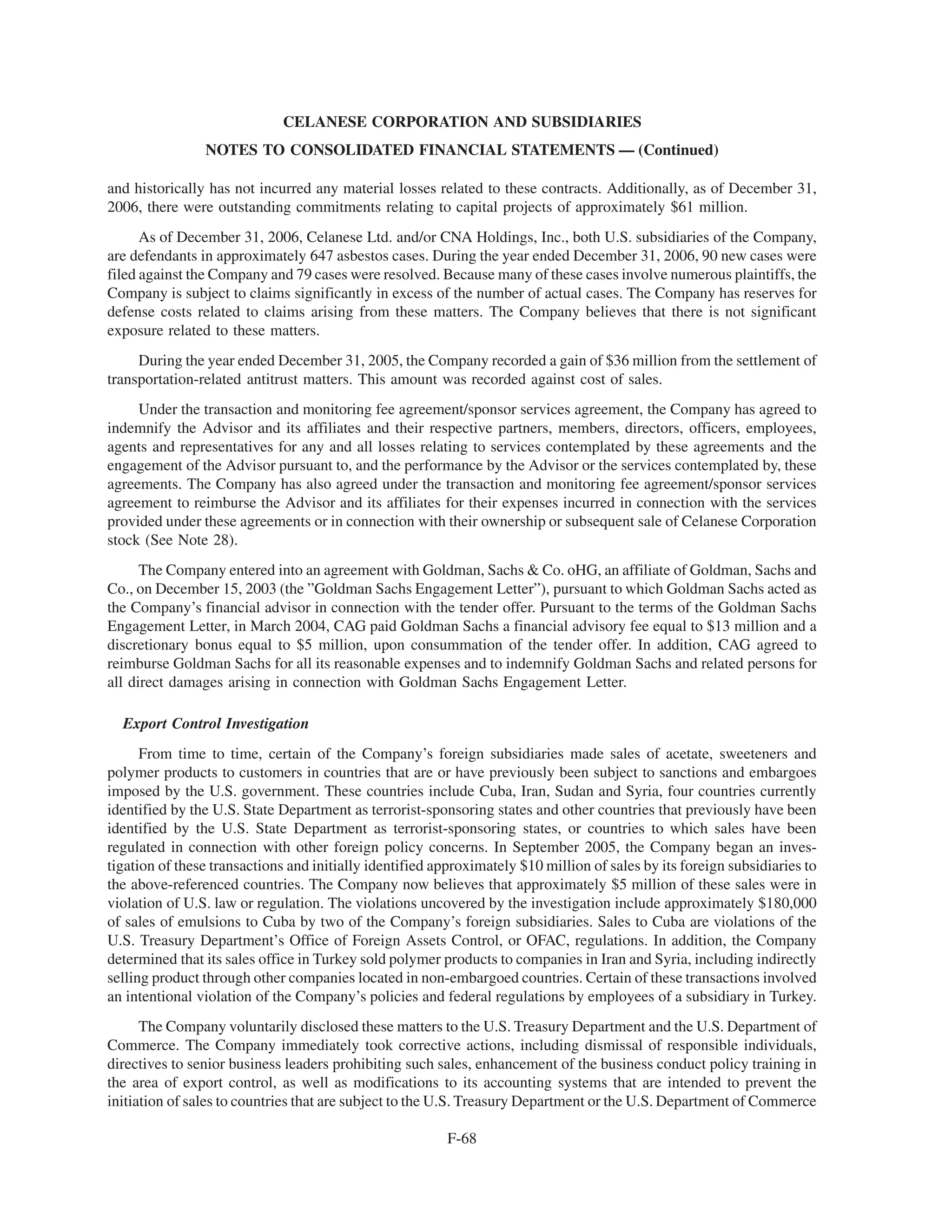 celanese 10-k-2006