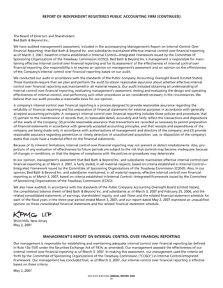 bed bath&beyond AnnualReport2006