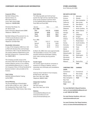 bed bath&beyond 2003ar