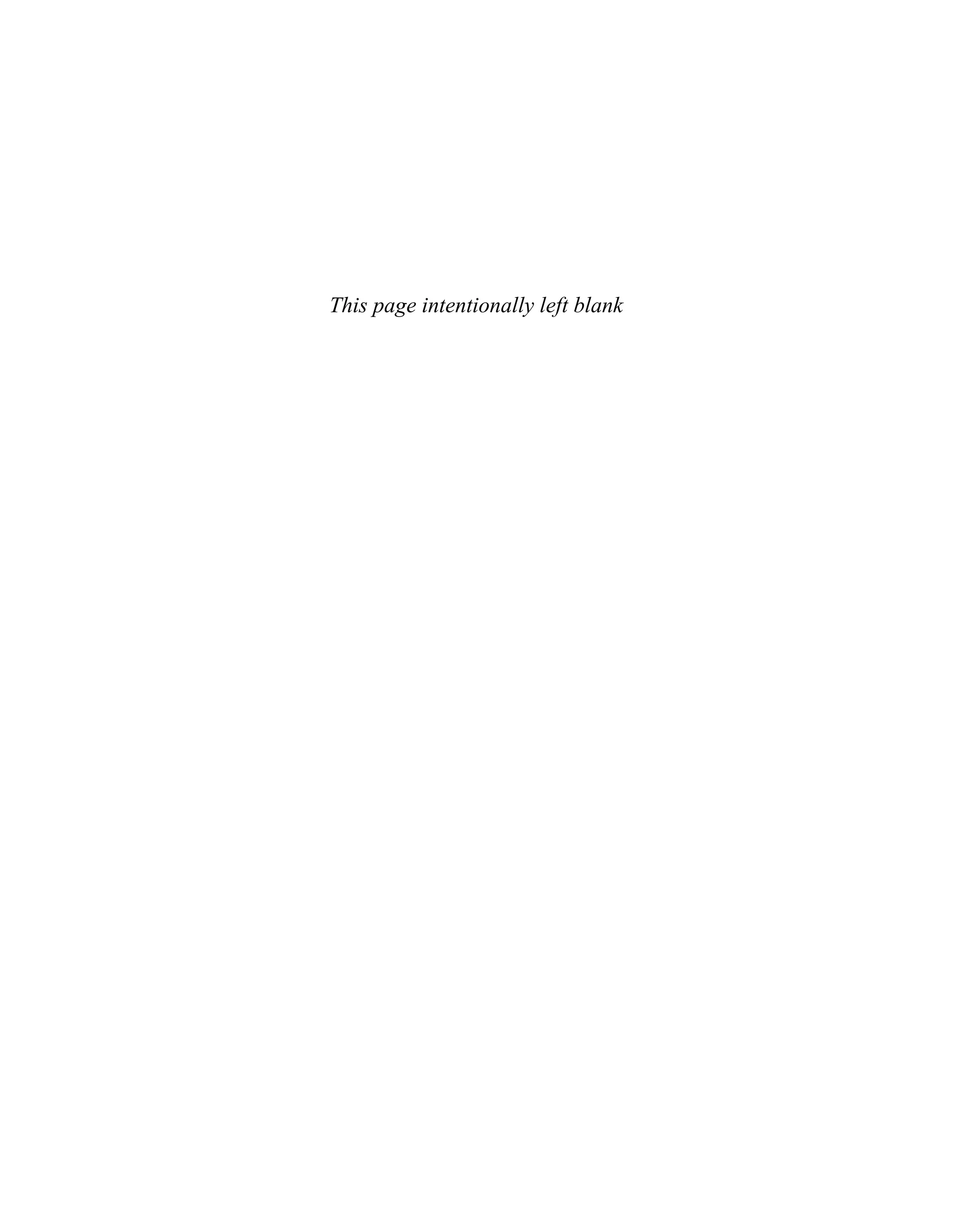 This page intentionally left blank
 