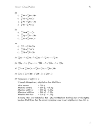 Tro Solution Chemistry in Focus A Molecular View of Our World 5th Edition Tro ...