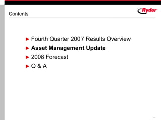 RYDERFINAL Q407ryderearningsreport