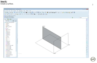 Step #1:
Create a surface.   2
 