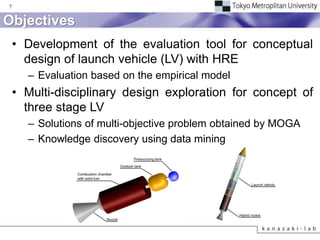 Multi-Disciplinary Conceptual Design of Multi-Stage Hybrid Rocket using Genetic Algorithm and Data Mining Technique