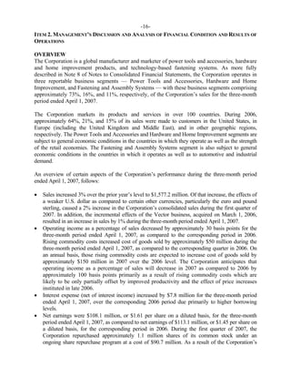 black&decker 10Q_Q107