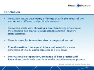 Postal Innovation in the digital age v4 final | PDF