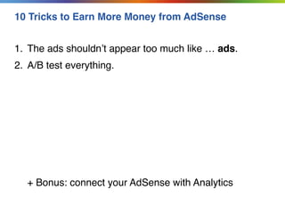 Make More Money through Online Ads