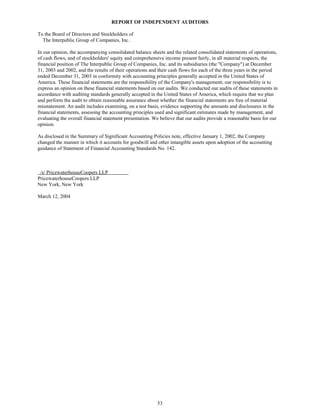 interpublic group 2003ar