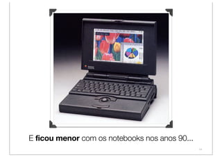 E ficou menor com os notebooks nos anos 90...
                                                14
 