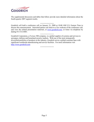 goodrich  4Q07release