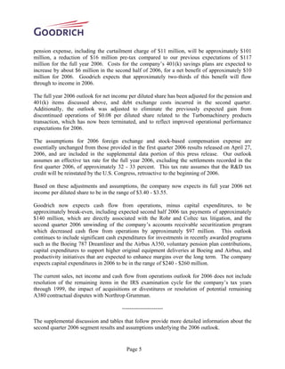goodrich  2Q_06_EarningsRelease