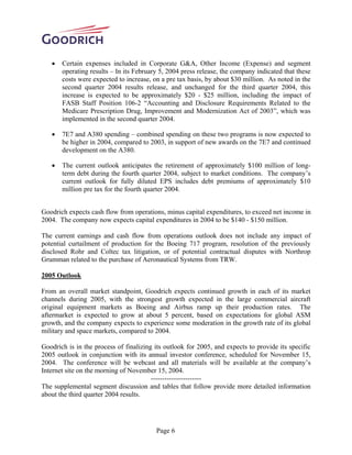 goodrich  10262004EarningsRelease