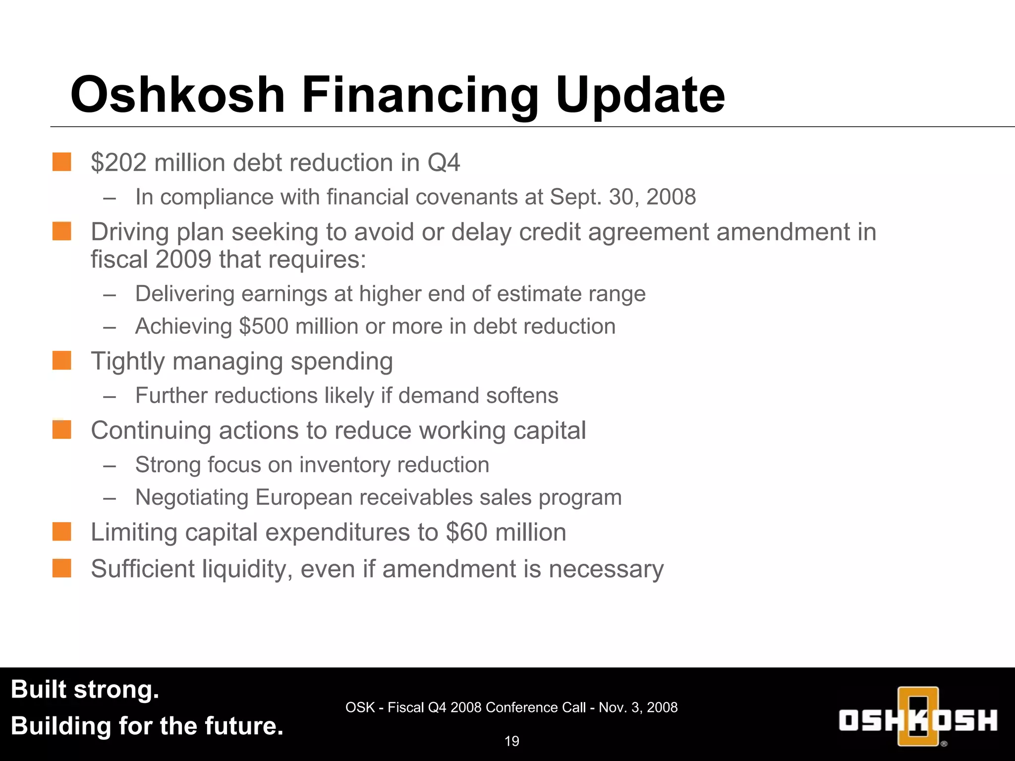 oshkosh OSK_Q4_2008_Earnings_Release_Slides