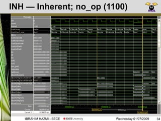 Wednesday 01/07/2009IBRAHIM HAZMI - SECE
INH — Inherent; no_op (1100)
34
 