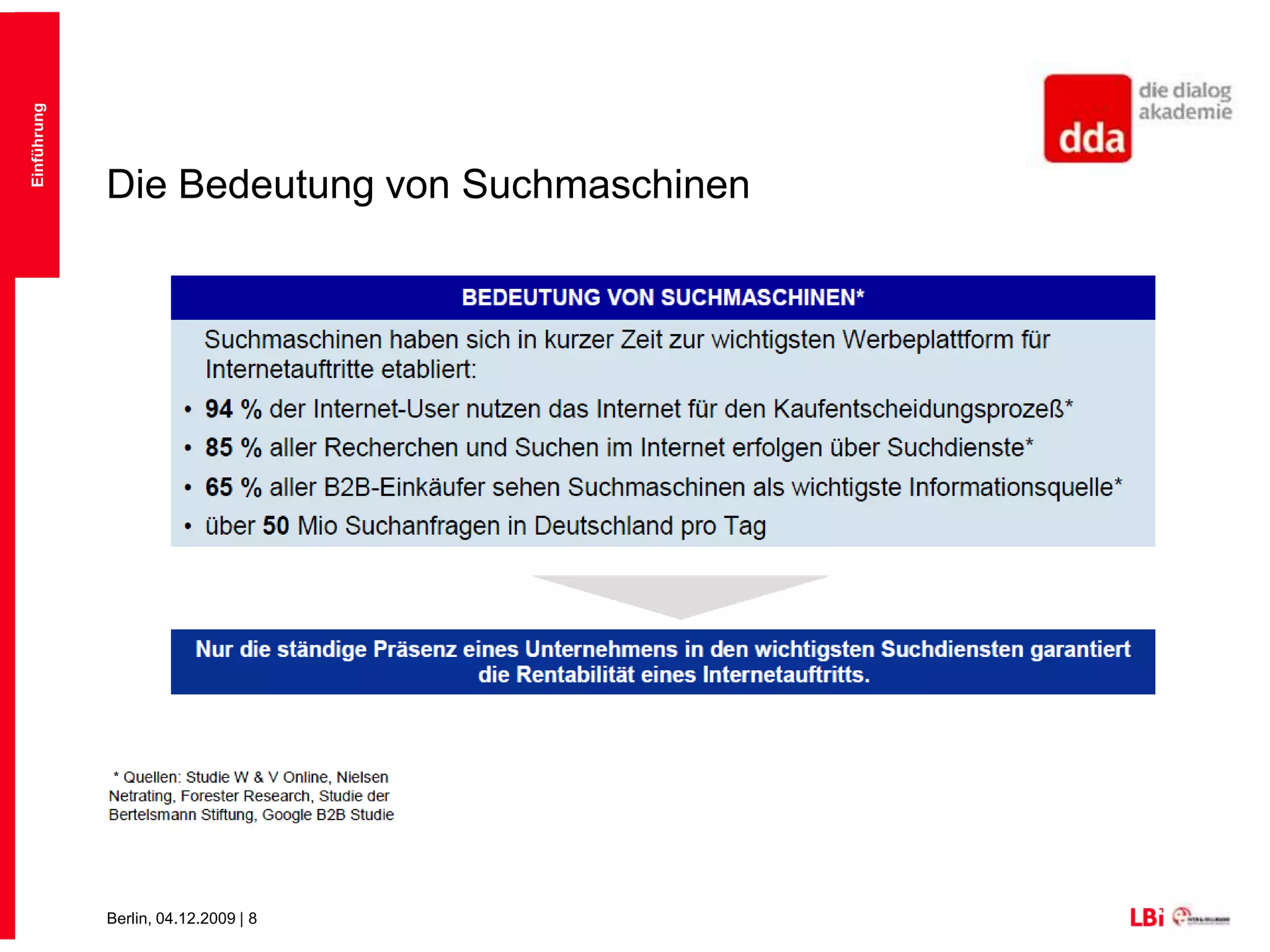 Die Bedeutung von SuchmaschinenEinführung