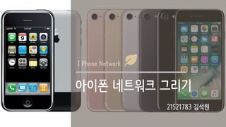 아이폰 네트워크 그리기
21521783 김석원
 
