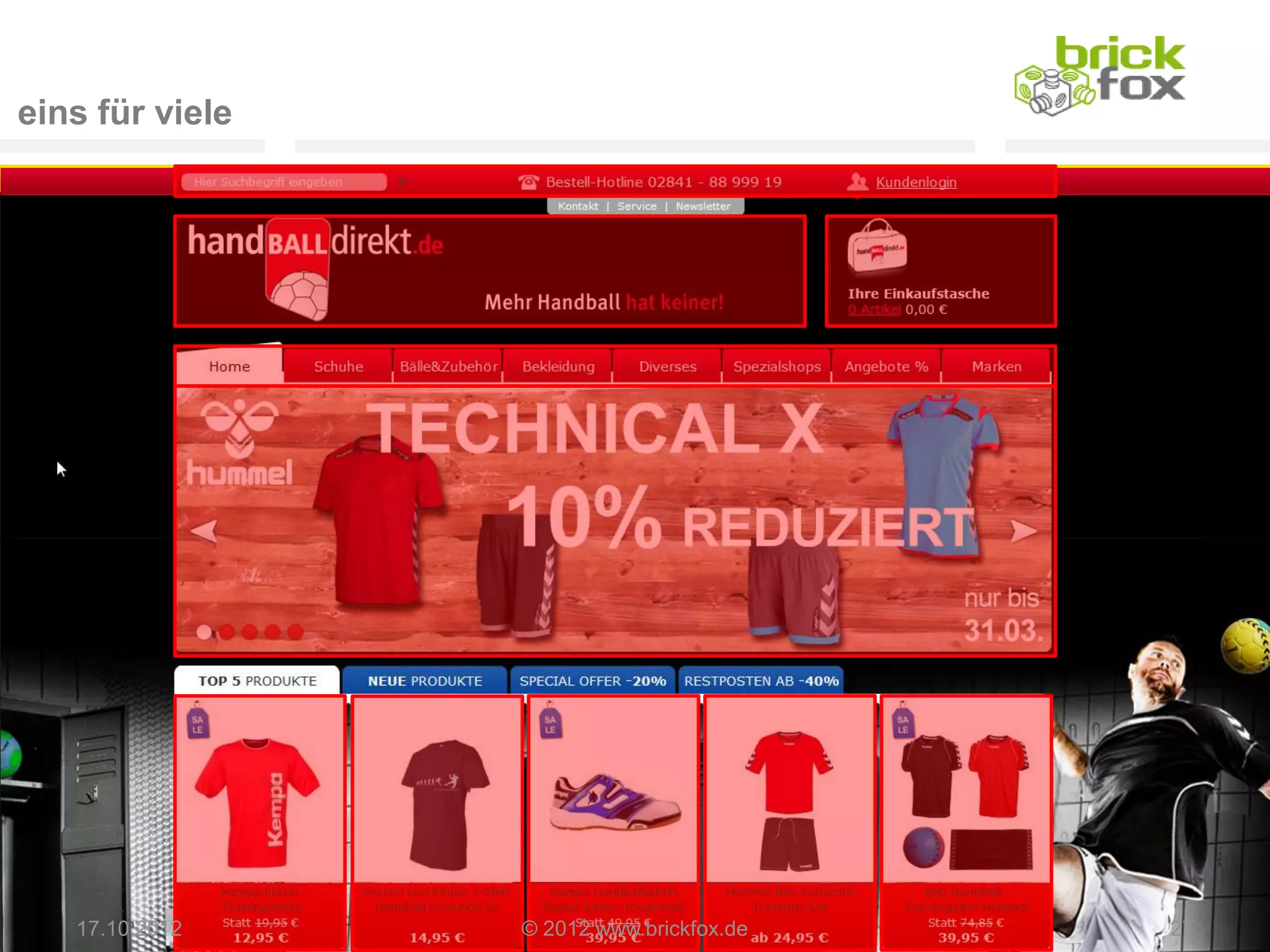 eins für viele




   17.10.2012    © 2012 www.brickfox.de   27
 