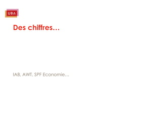 Des chiffres…




IAB, AWT, SPF Economie…
 