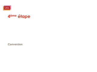 4ème étape




Conversion
 