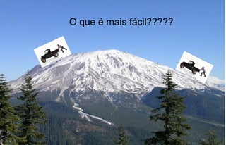O que é mais fácil?????
 