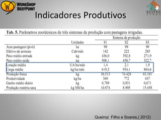Indicadores Produtivos




              Queiroz Filho e Soares,( 2012)
 
