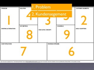 1. Problem


1  4 3 5 2
   2. Kundensegement




   8   9
  7     6
 