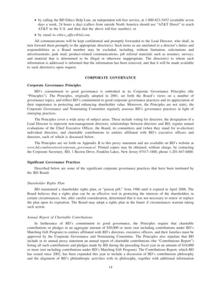 becton dickinson proxy2007