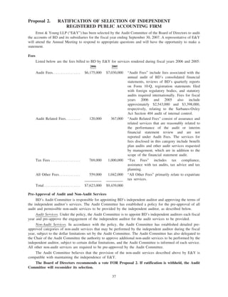 becton dickinson proxy2007