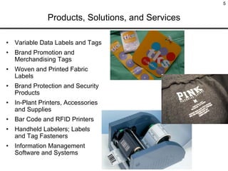 PaxarInvestorTeleconferenceHandout